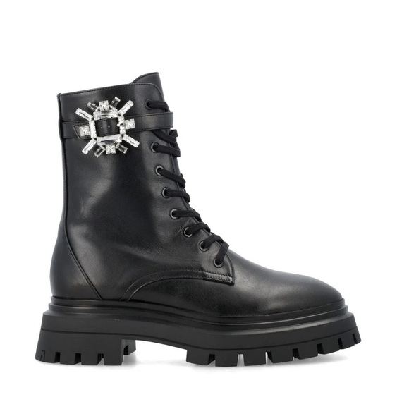 NWB Stuart Weitzman Embellished Nova Bedford Boots in Black - Picture 1 of 6